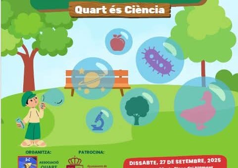 Cartel anunciador de la Feria de la Ciencia de Quart